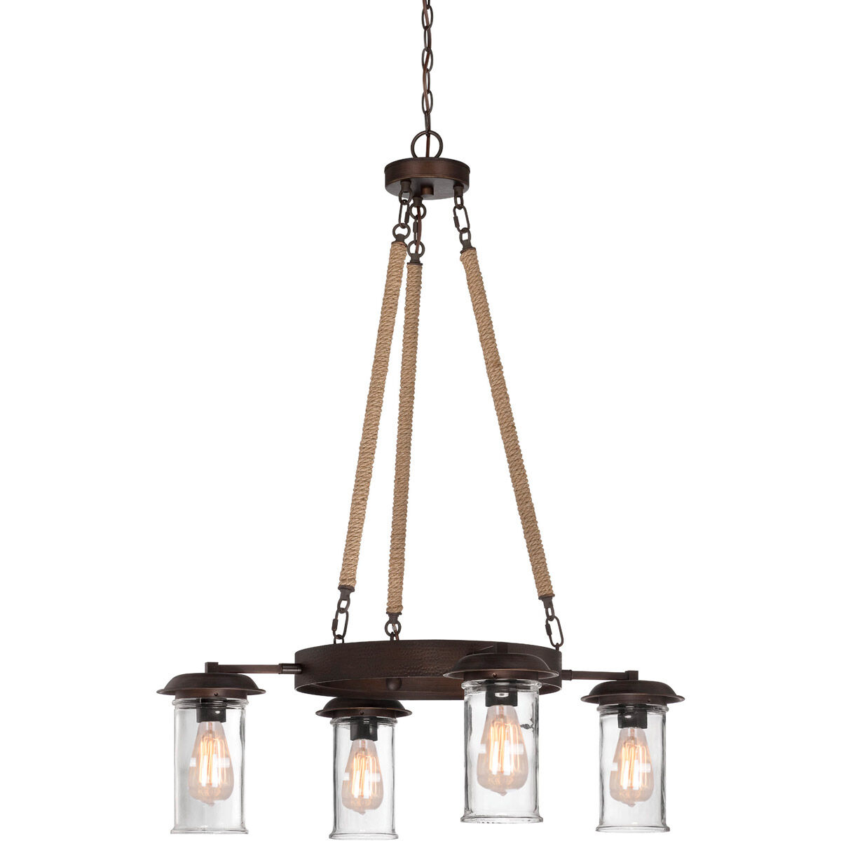 Thornton 4 Light 32 inch Aged Bronze Brushed Up/Down Chandelier Ceiling Light