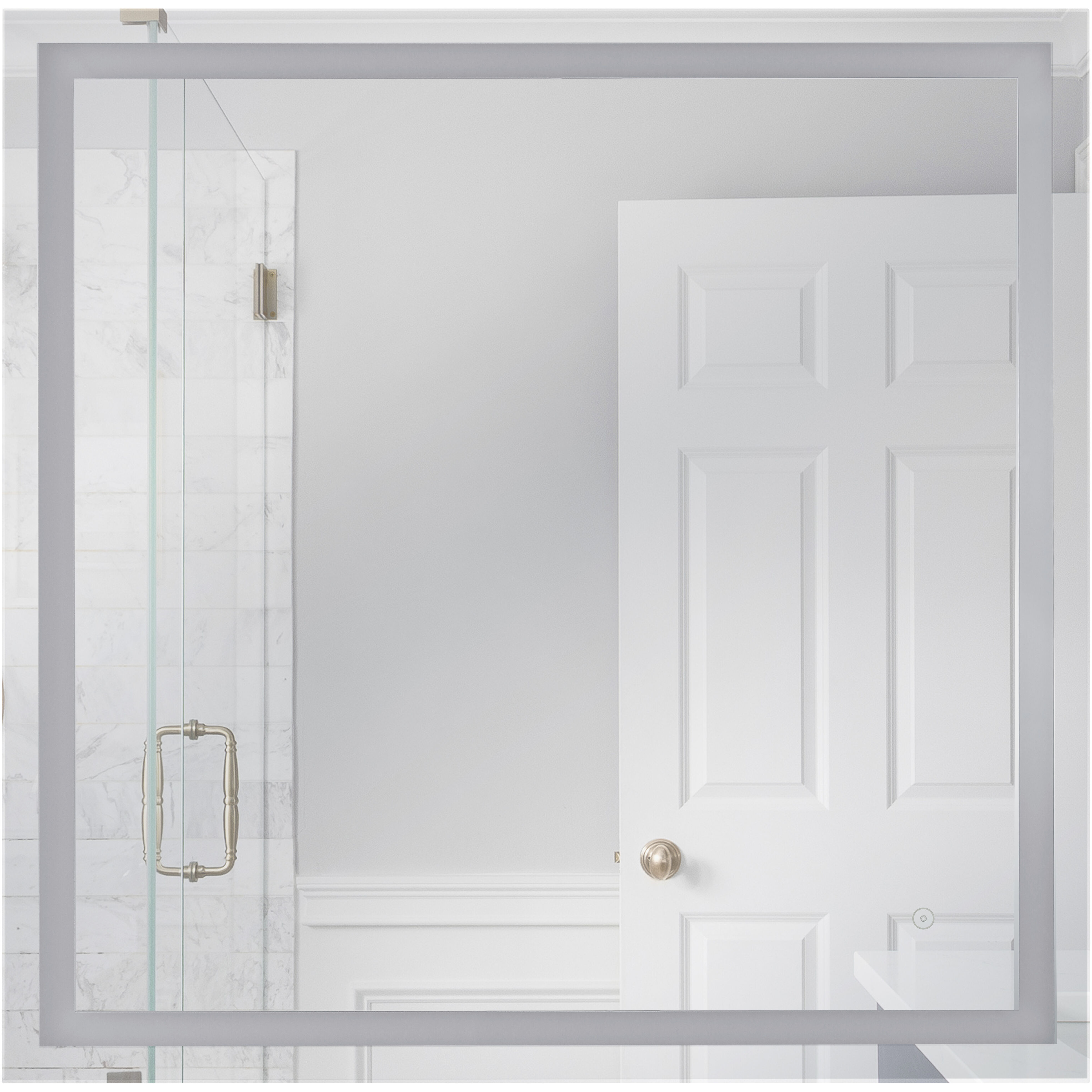Dwight 36 X 36 inch White Illuminated Mirror