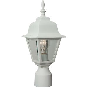 Coach Lights 1 Light 16 inch Textured White Outdoor Post Mount in Textured Matte White, Small