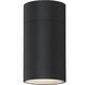 Pillar LED 8 inch Textured Black Outdoor Wall Mount 