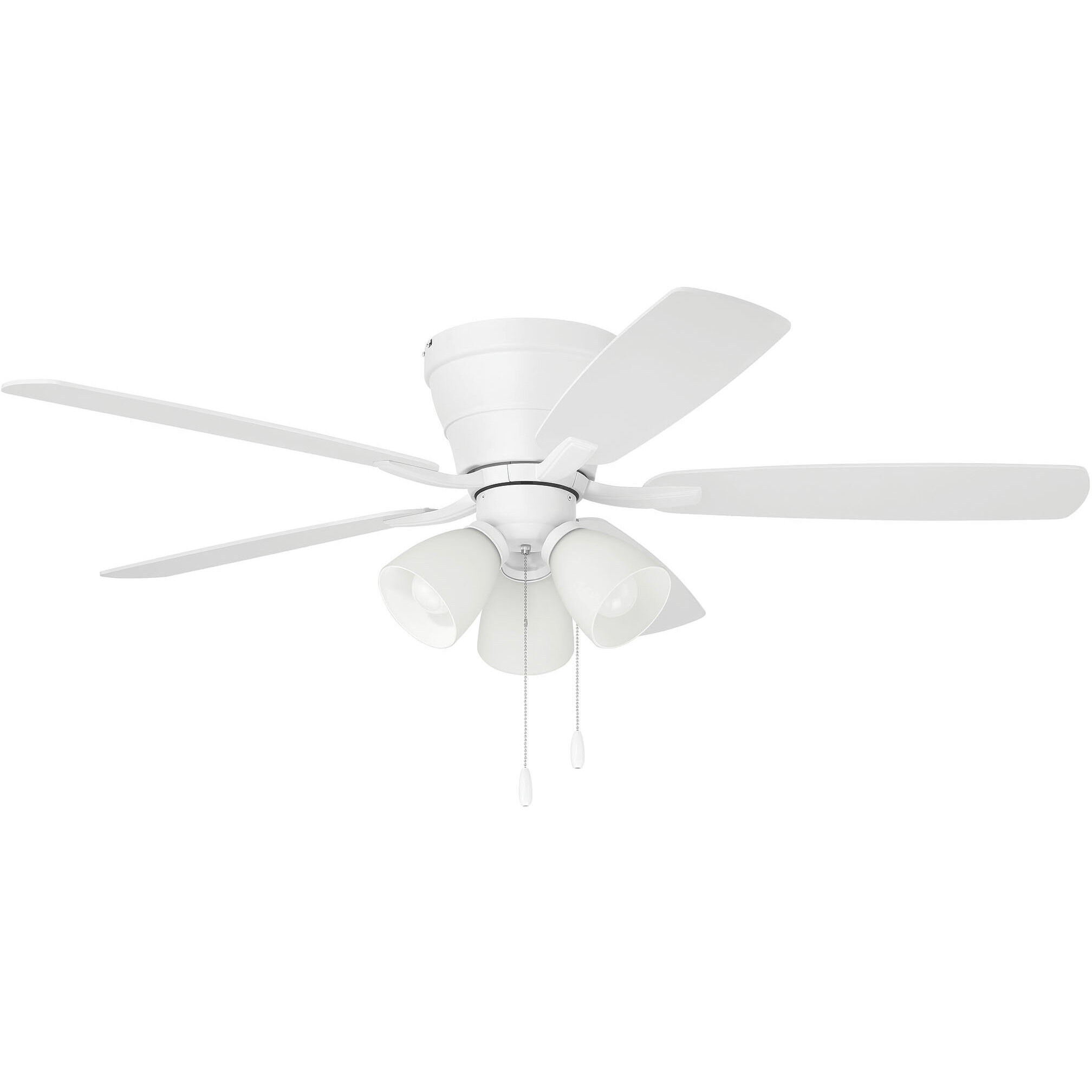 Wheeler 52 inch White with White/Washed Oak Blades Fan
