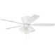 Wheeler 52 inch White with White/Washed Oak Blades Fan