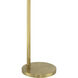 Keeva 57.05 inch 28 watt Satin Brass Floor Lamp Portable Light