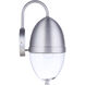 Sivo Outdoor Wall Mount in Satin Aluminum, Medium