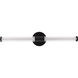 Contrast LED 24 inch Flat Black Vanity Light Wall Light