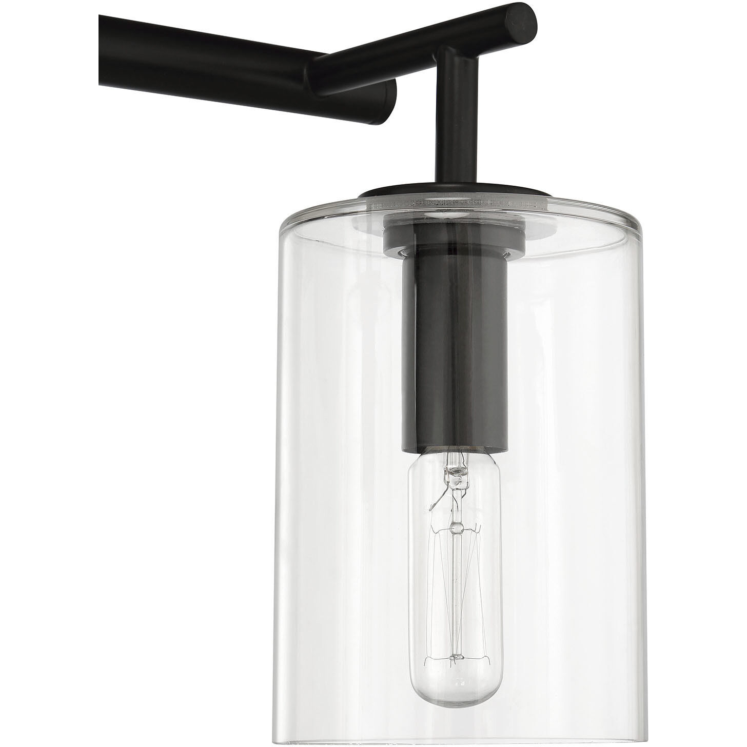 Hailie 3 Light 20 inch Flat Black Vanity Light Wall Light