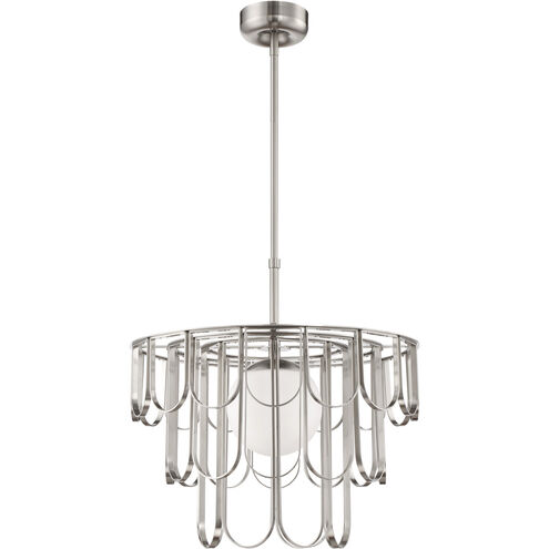 Melody 1 Light 24 inch Brushed Polished Nickel Pendant Ceiling Light