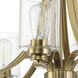 Bolden 8 Light 28.5 inch Satin Brass Chandelier Ceiling Light in Clear Seeded