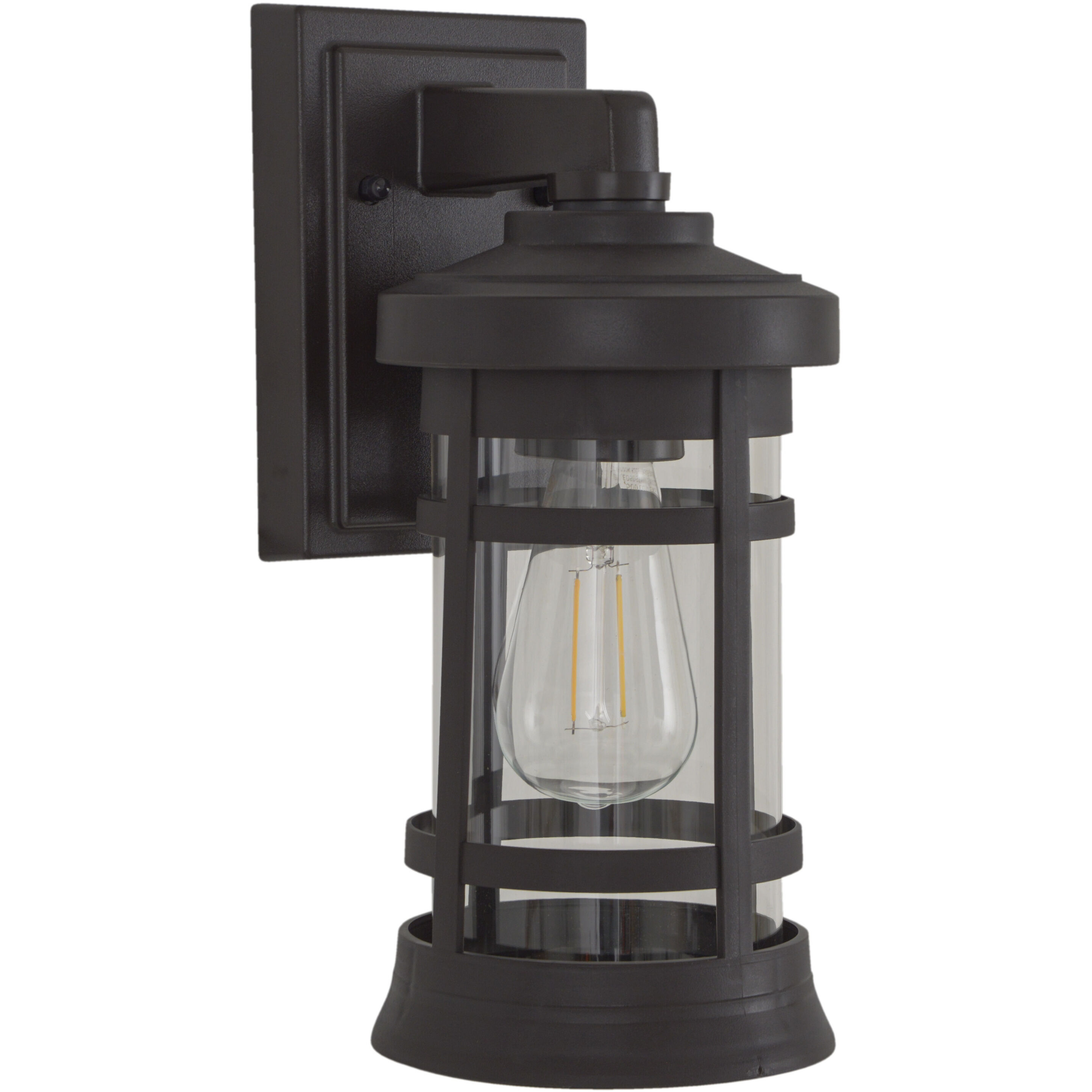 Resilience 1 Light 6 inch Bronze Outdoor Lantern in Clear
