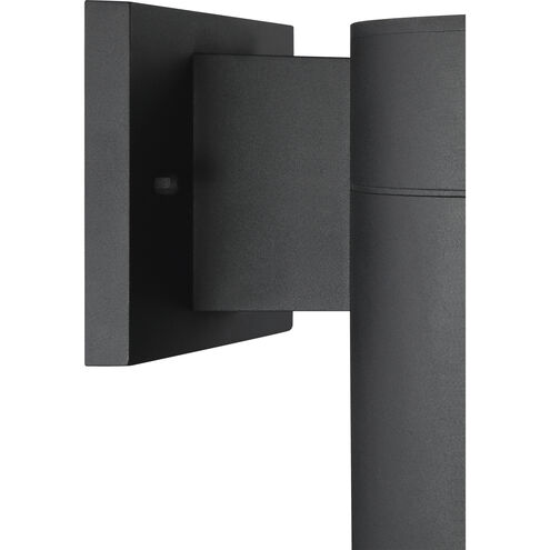 Pillar LED 8 inch Textured Black Outdoor Wall Mount 