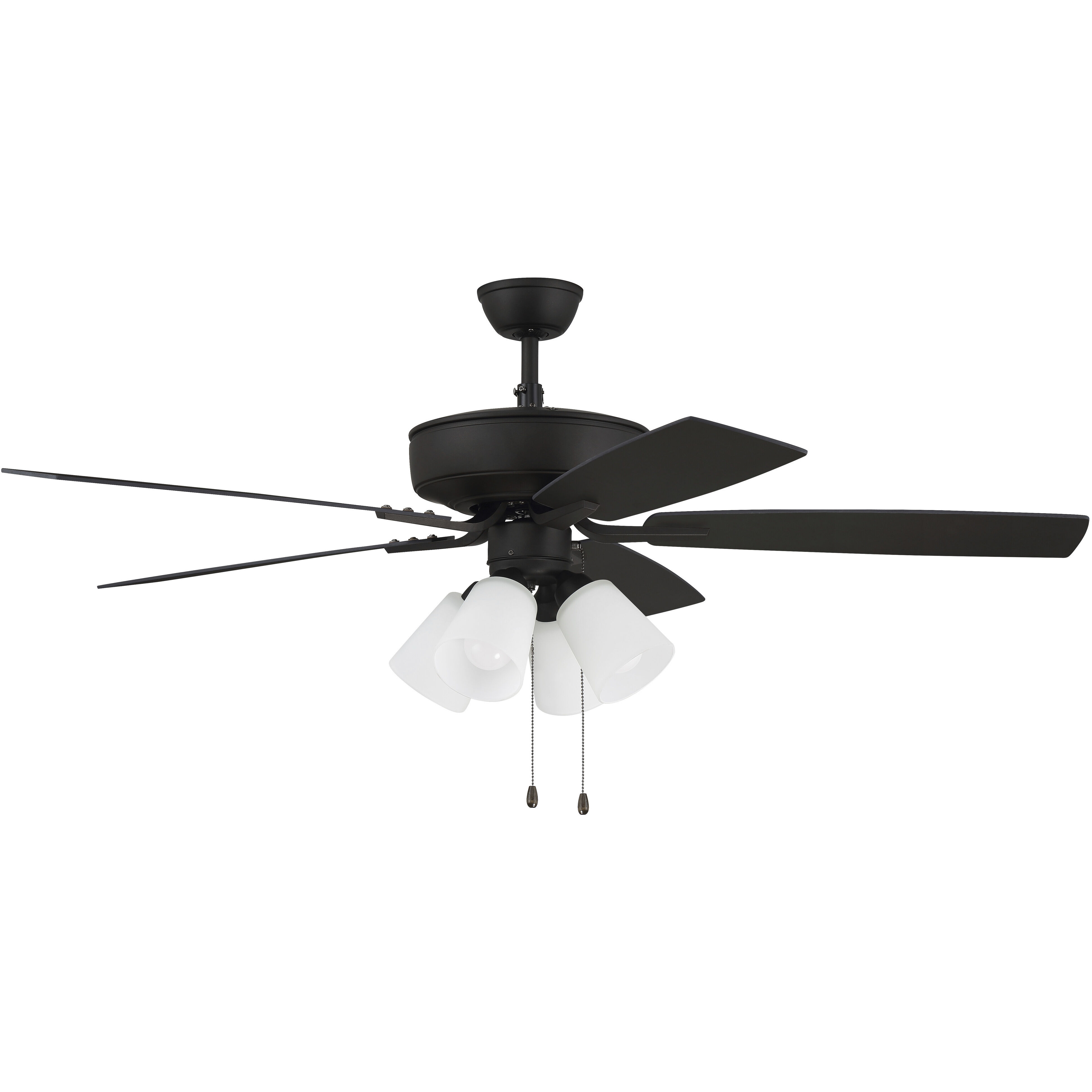 Pro Plus 114 52 inch Espresso with Espresso/Walnut Blades Contractor Ceiling Fan