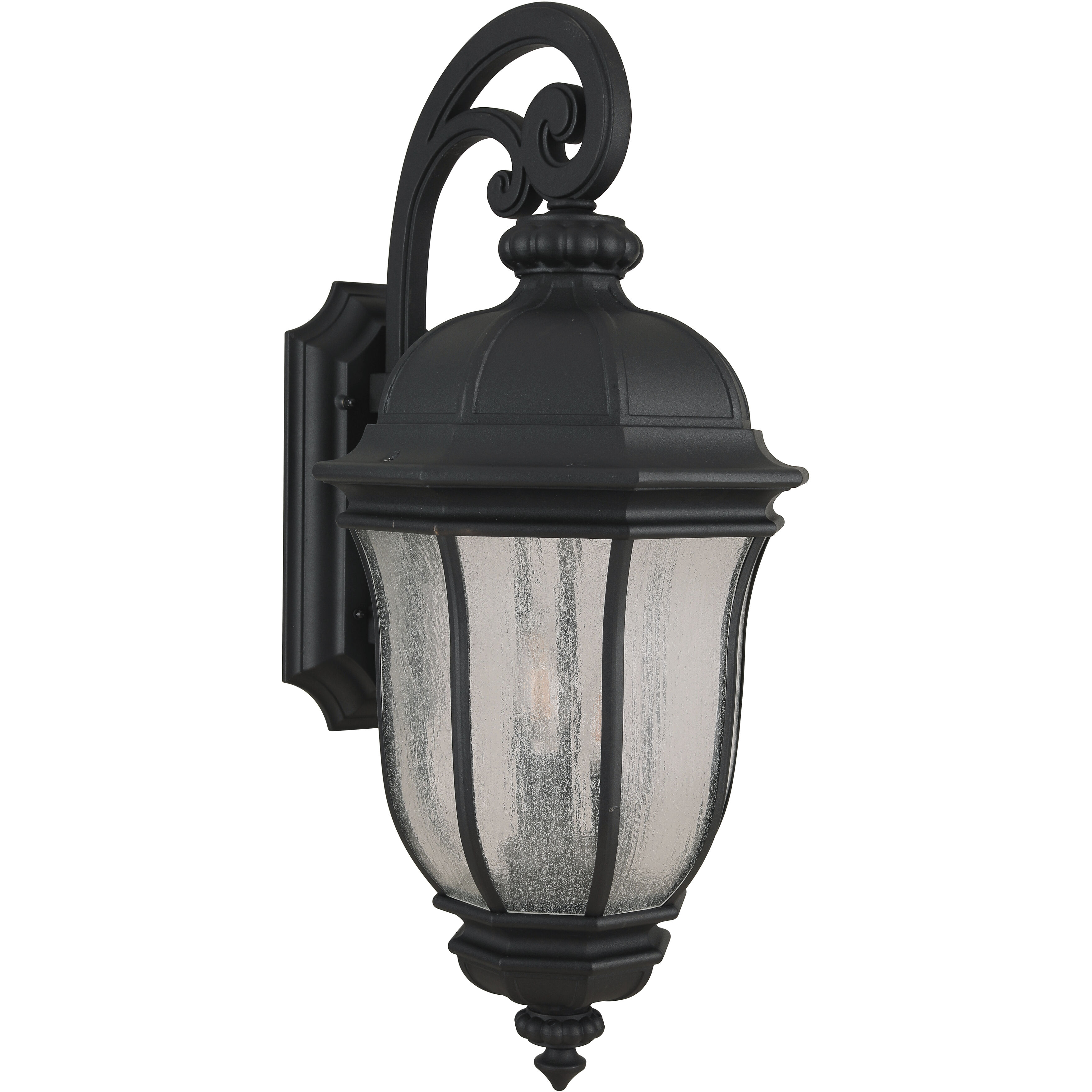 Harper 3 Light 28.13 inch Textured Black Outdoor Wall Lantern