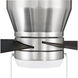 Merit 52 inch Brushed Polished Nickel with Black Walnut/Grey Walnut Blades Ceiling Fan