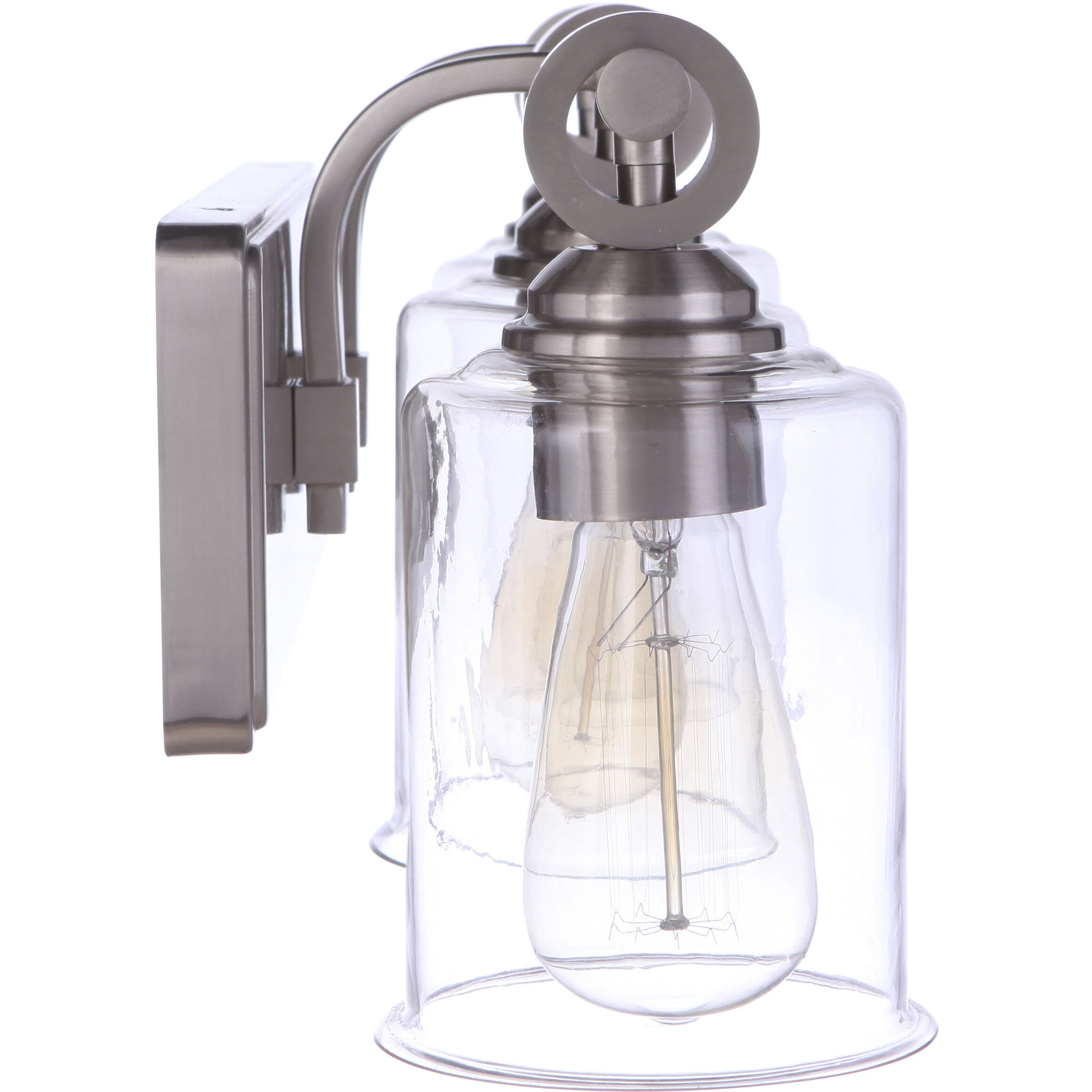 Romero 3 Light 24 inch Brushed Polished Nickel Vanity Light Wall Light