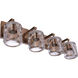 Andie 4 Light 28 inch Satin Brass Vanity Light Wall Light