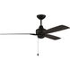 Moto 52 inch Flat Black with Flat Black/Greywood Blades Ceiling Fan