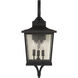 Tillman 3 Light 23 inch Textured Black Outdoor Wall Mount in Textured Matte Black