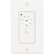 Signature White Fan Wall Control, for DC Motor