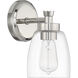 Henning 1 Light 5 inch Polished Nickel Wall Sconce Wall Light