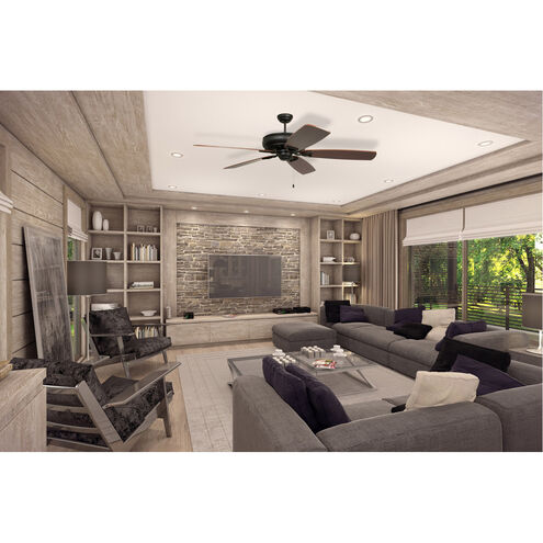 Supreme Air 70 inch Brushed Polished Nickel with Teak/Walnut Blades Indoor/Outdoor Ceiling Fan
