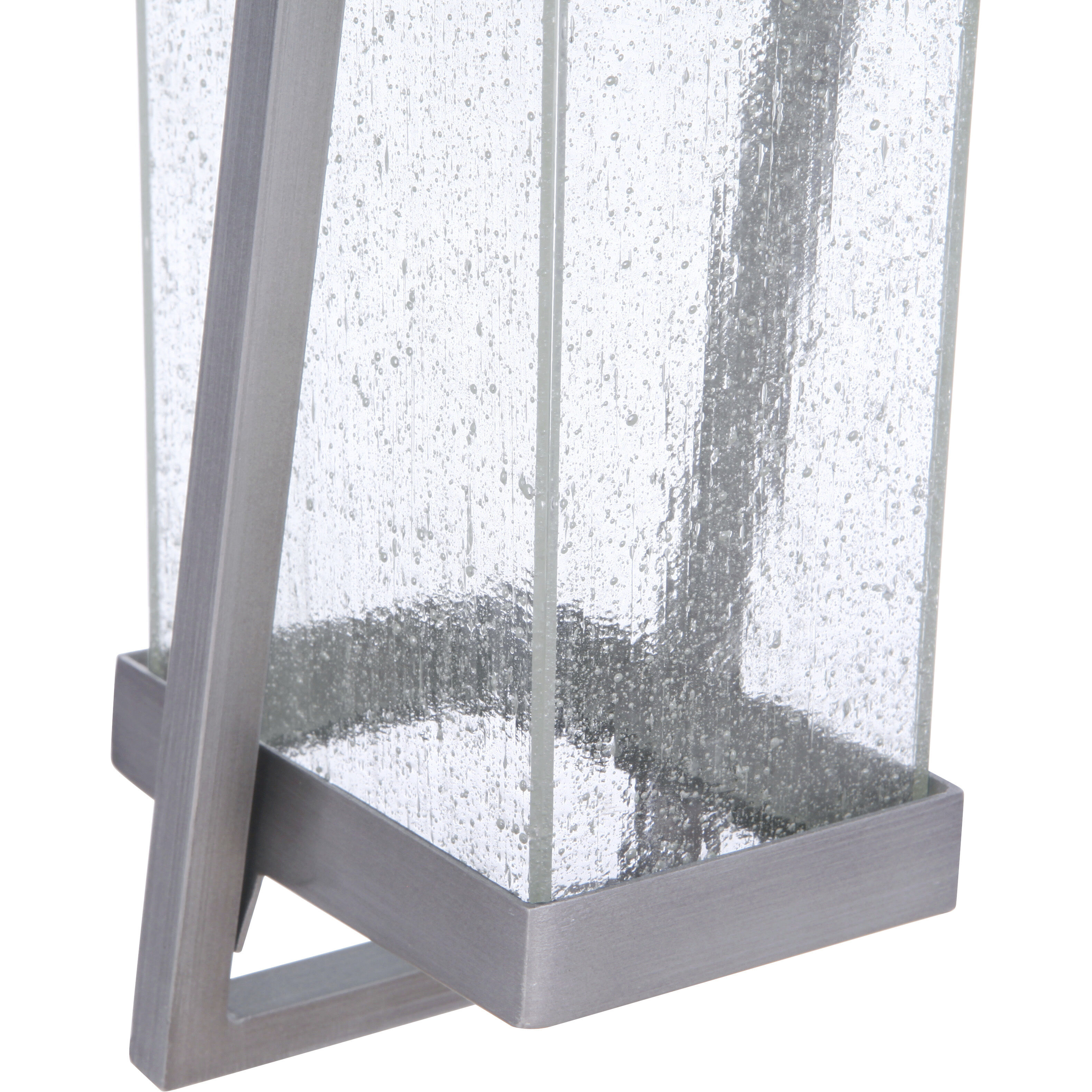 Bryce LED 14 inch Brushed Titanium Outdoor Wall Lantern