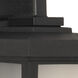 Resilience Lanterns 1 Light 11.38 inch Textured Black Outdoor Wall Lantern in Frosted