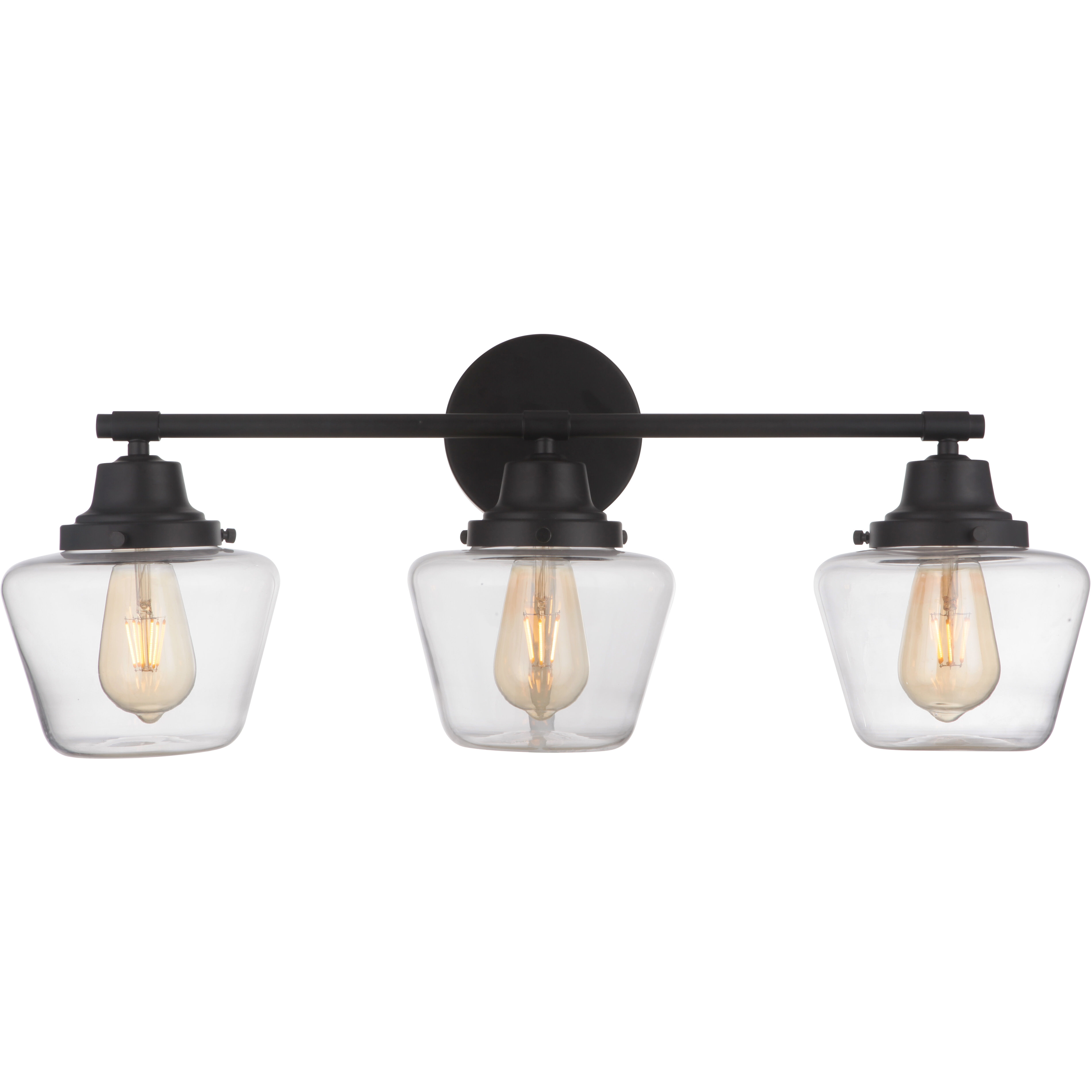 Neighborhood Essex 3 Light 28 inch Flat Black Vanity Light Wall Light, Neighborhood Collection