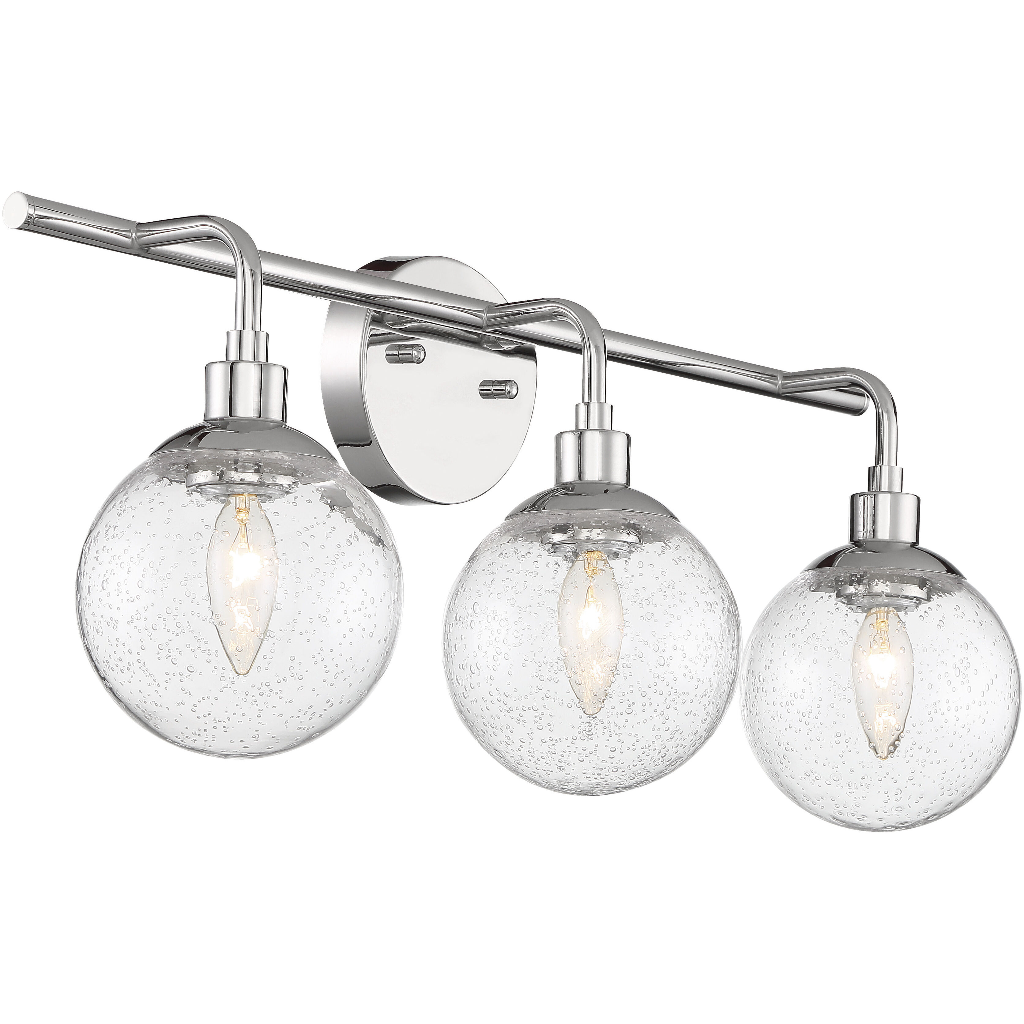 3 light chrome vanity fixture