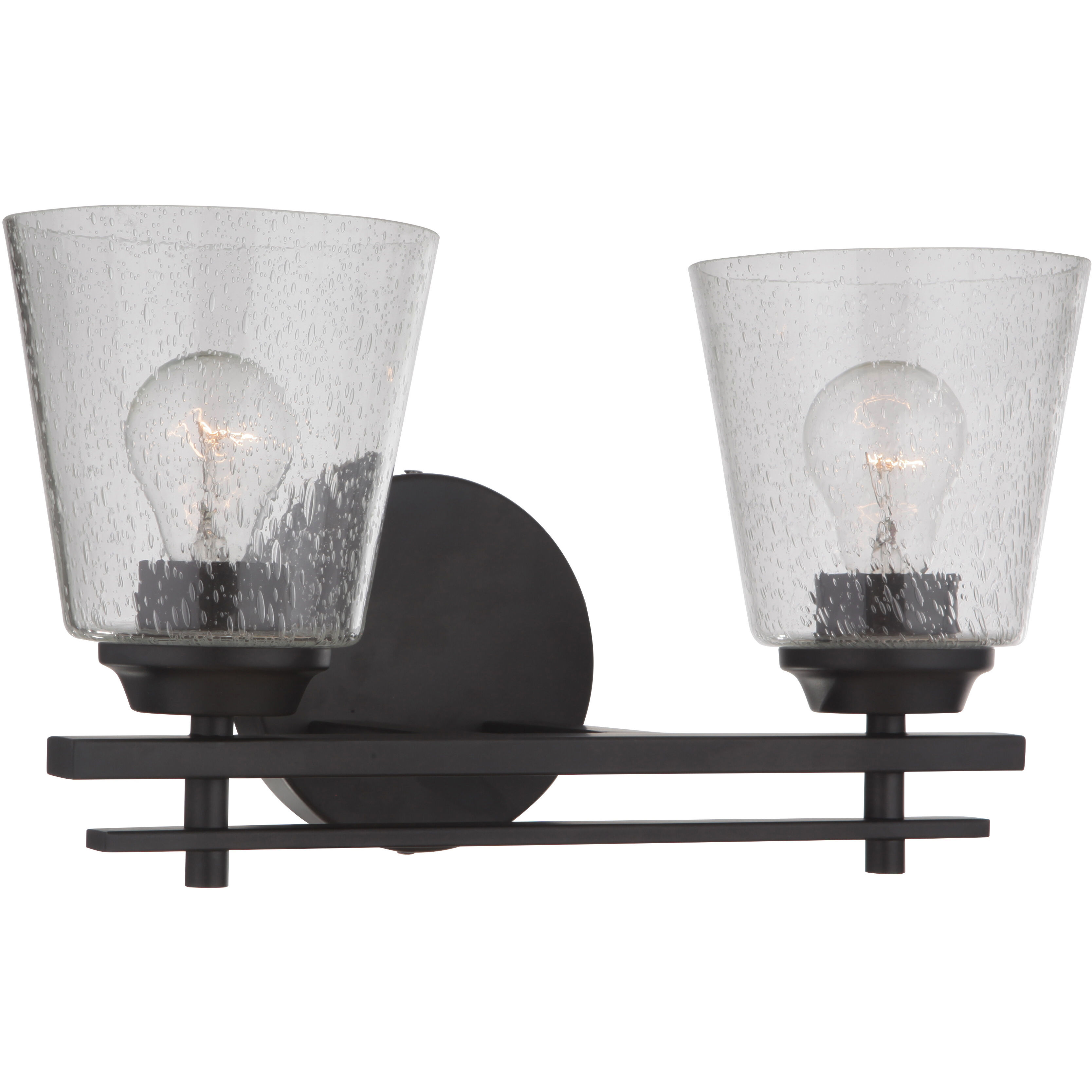 Neighborhood Drake 2 Light 16 inch Flat Black Vanity Light Wall Light, Neighborhood Collection