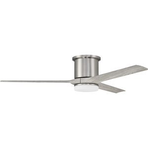 Burke 60 inch Brushed Polished Nickel with Greywood Blades Ceiling Fan