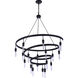 Tranquil 18 Light 34.13 inch Flat Black Chandelier Ceiling Light