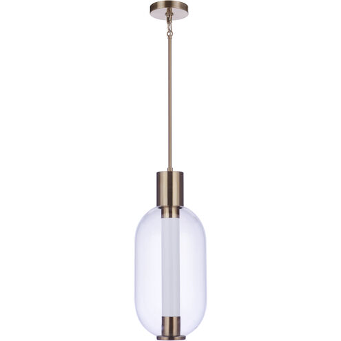 Holmes LED 10 inch Satin Brass Pendant Ceiling Light