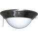 Elegance 1 Light Fluorescent Brushed Polished Nickel Fan Light Kit, Universal Mount Bowl