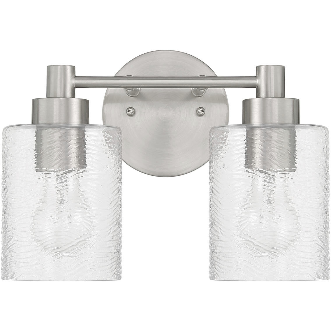 Lyndsey 2 Light 12.38 inch Brushed Polished Nickel Vanity Light Wall Light