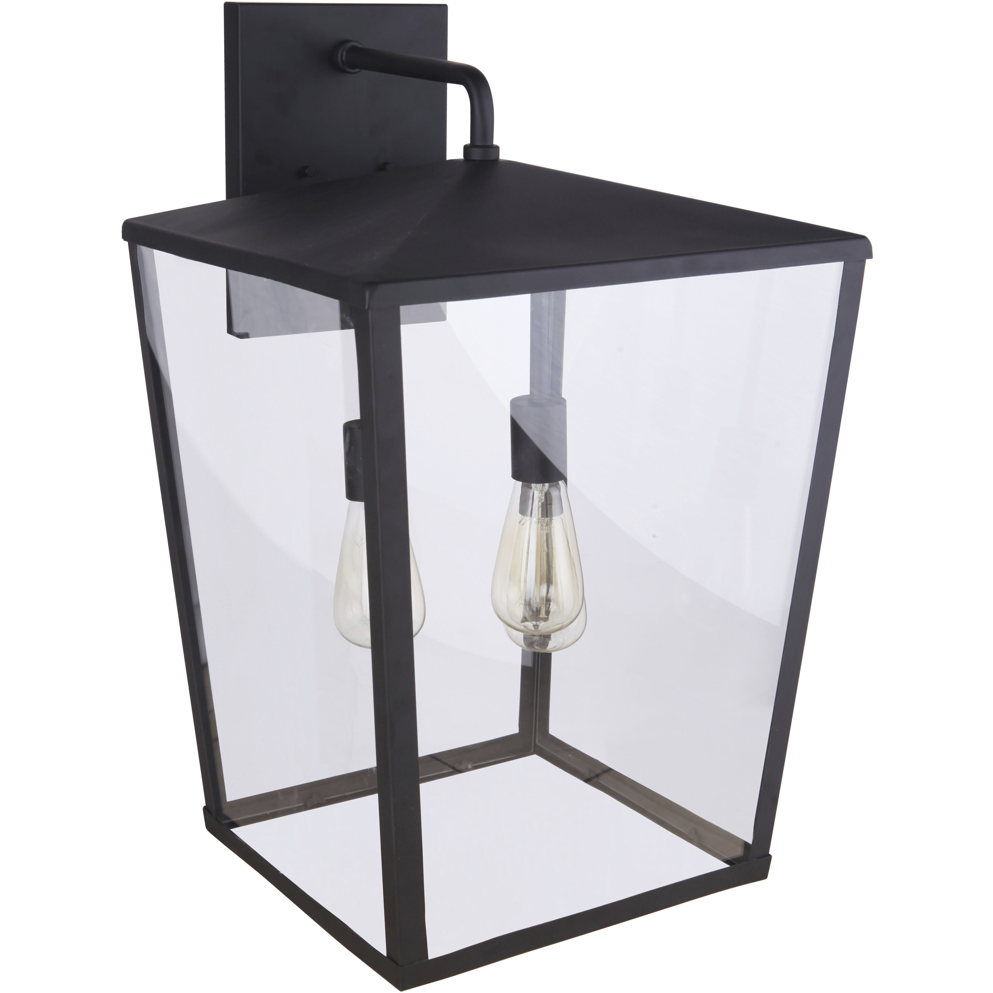 Olsen 3 Light 24 inch Midnight Outdoor Wall Lantern