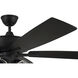 Super Pro 104 60 inch Flat Black with Flat Black/Greywood Blades Contractor Ceiling Fan