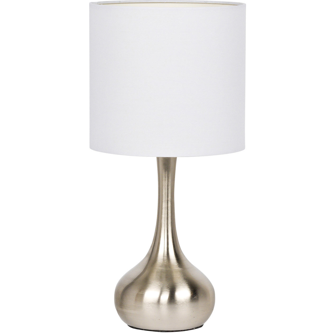 Brushed nickel bedside sales lamps