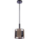 Kensey 1 Light 9.13 inch Flat Black Mini Pendant Ceiling Light
