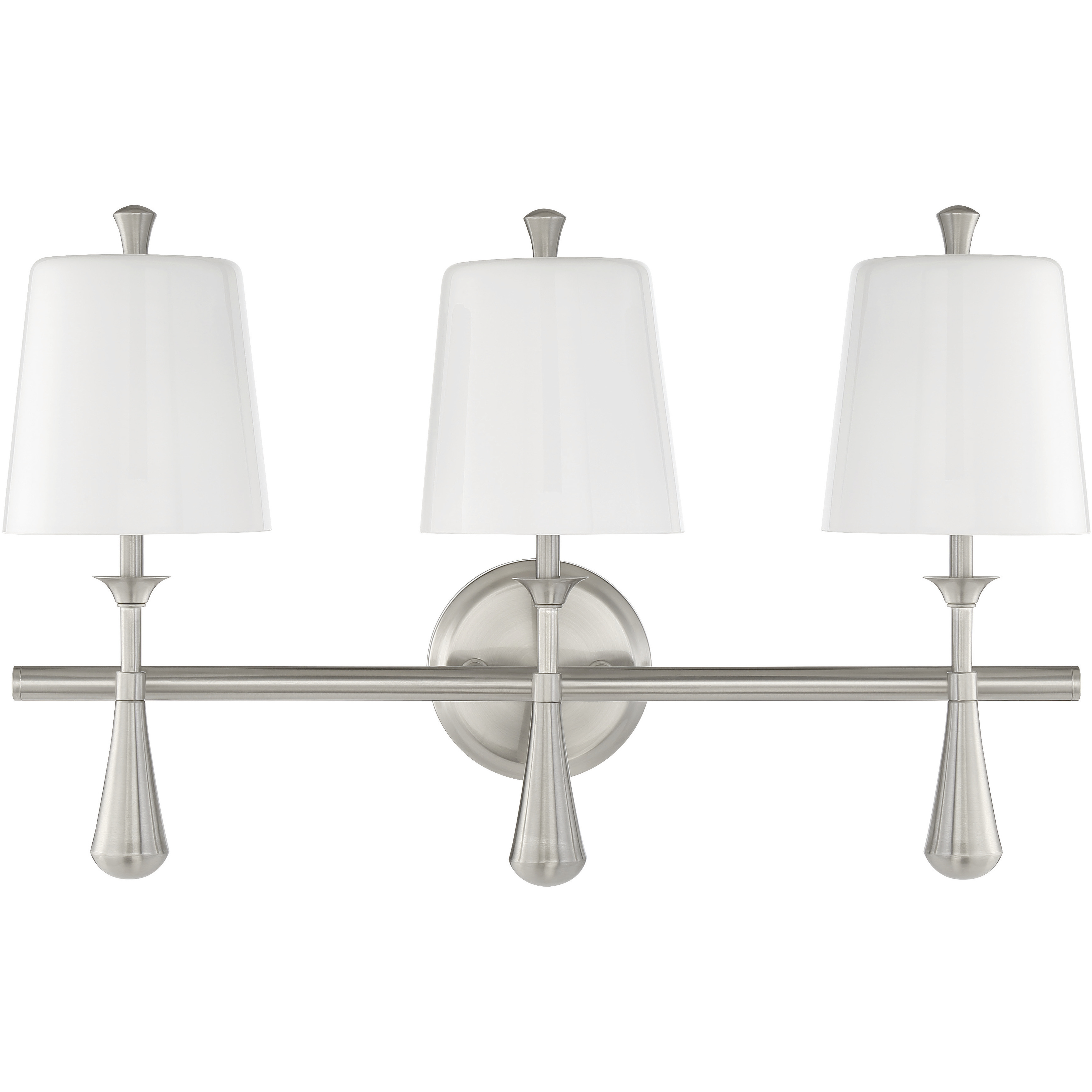 Palmer 3 Light 23 inch Brushed Polished Nickel Vanity Light Wall Light