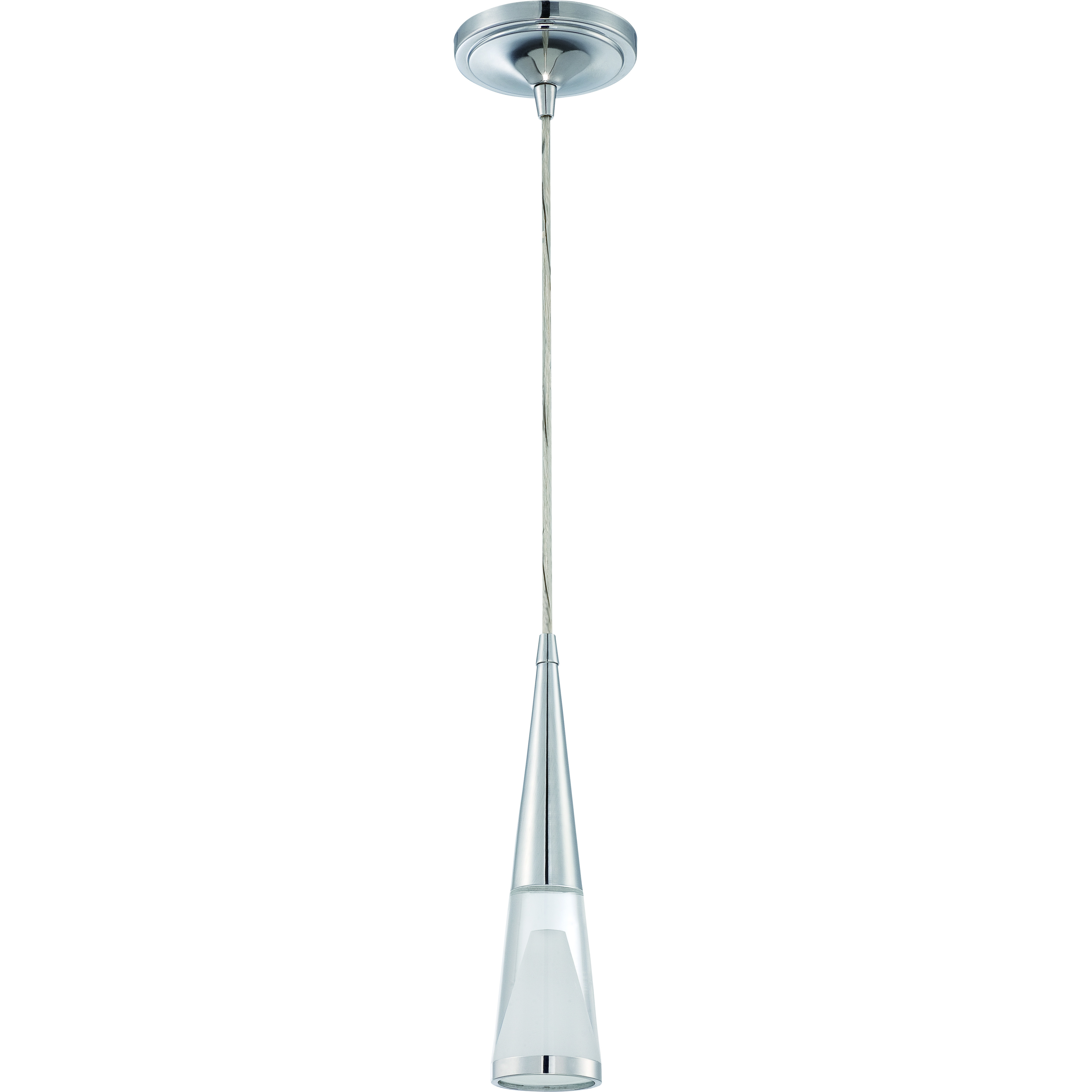 Jeremiah LED 5 inch Chrome Mini Pendant Ceiling Light