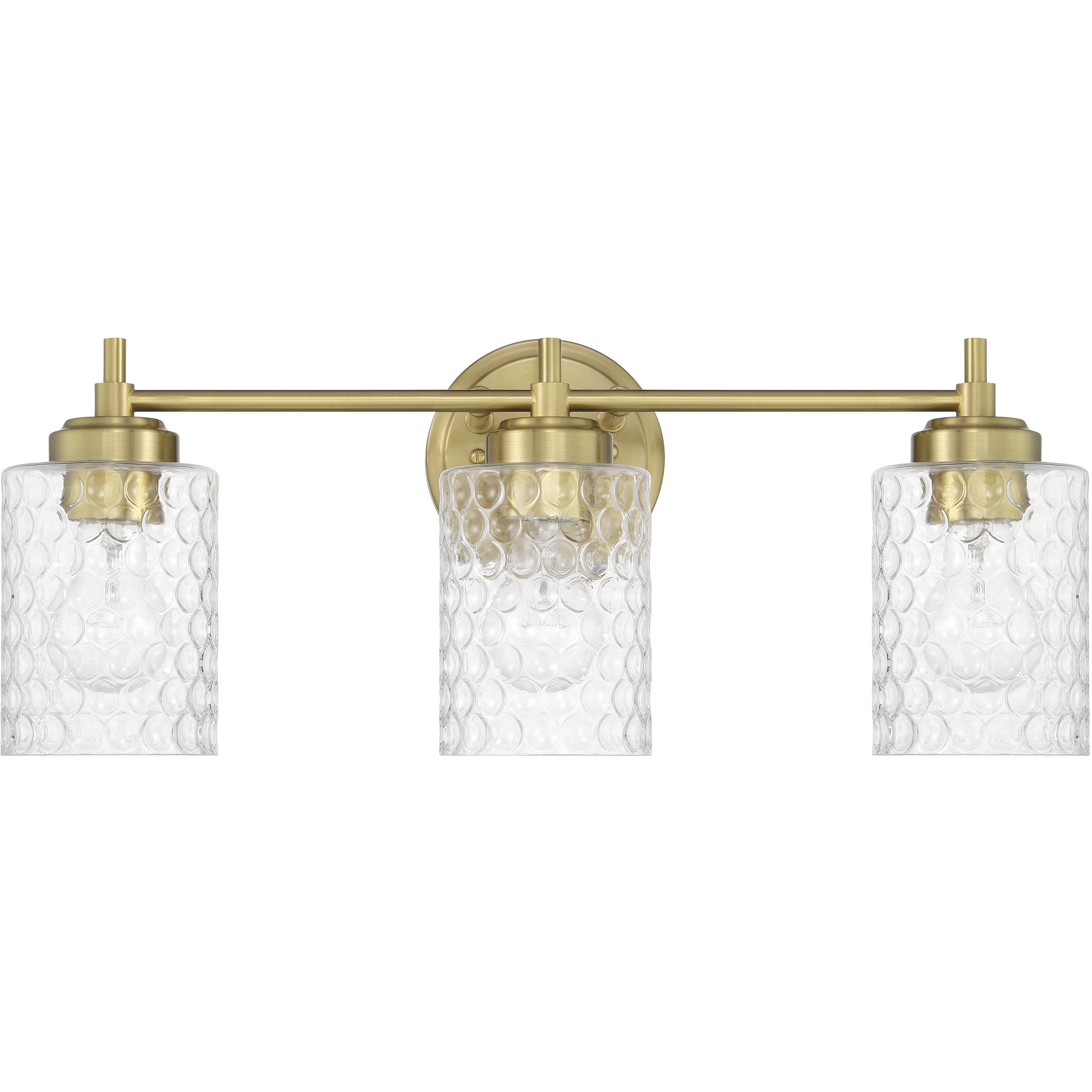 Claire 3 Light 21.13 inch Satin Brass Vanity Light Wall Light