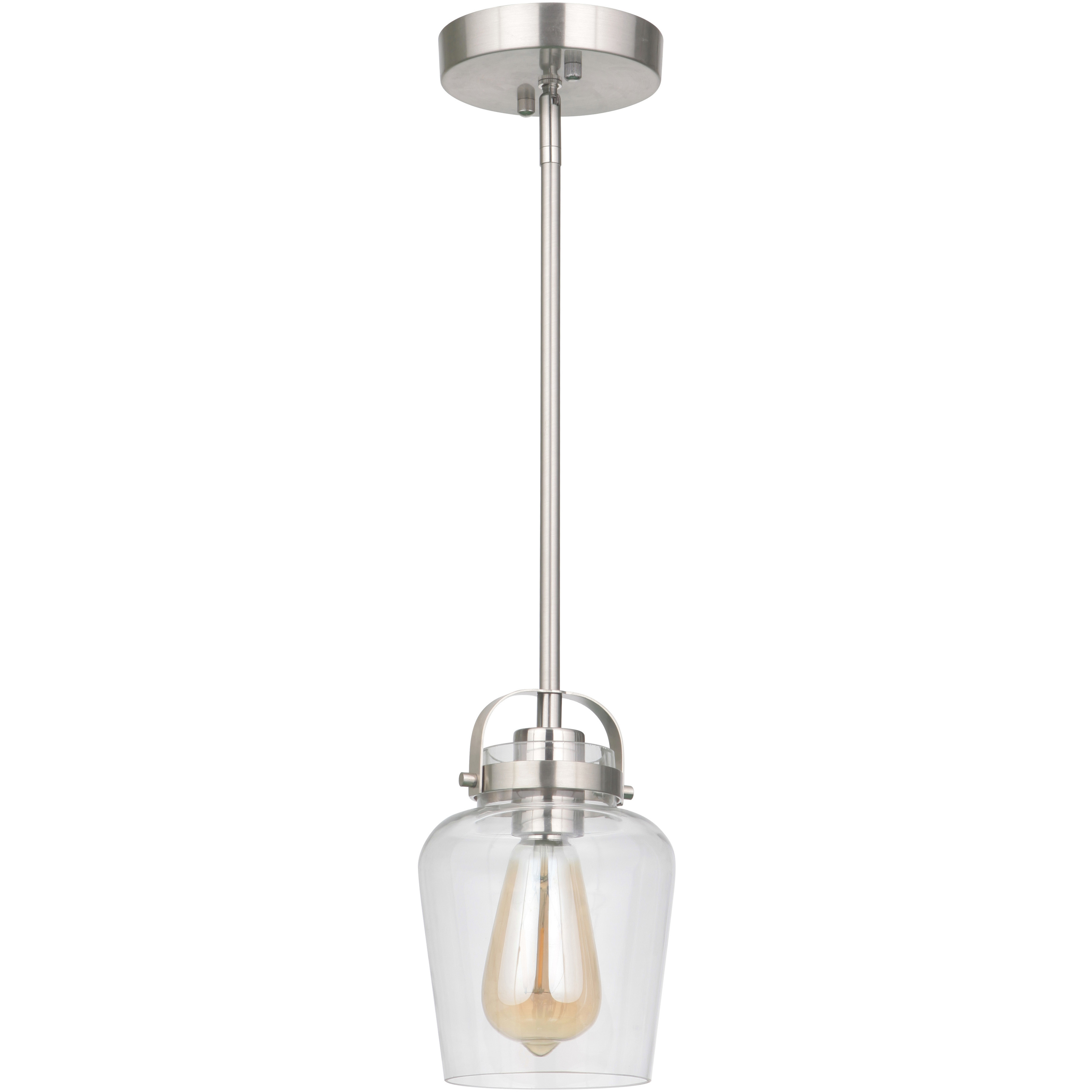 Neighborhood Trystan 1 Light 5.5 inch Brushed Polished Nickel Mini Pendant Ceiling Light
