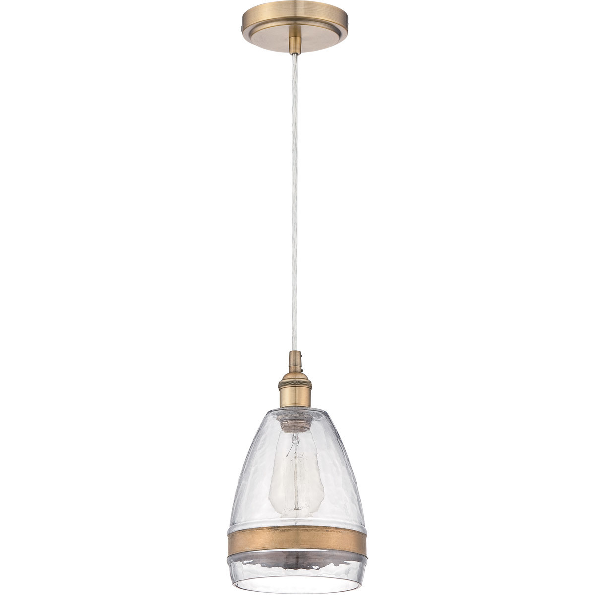 Jeremiah 1 Light 6.88 inch Aged Copper Mini Pendant Ceiling Light