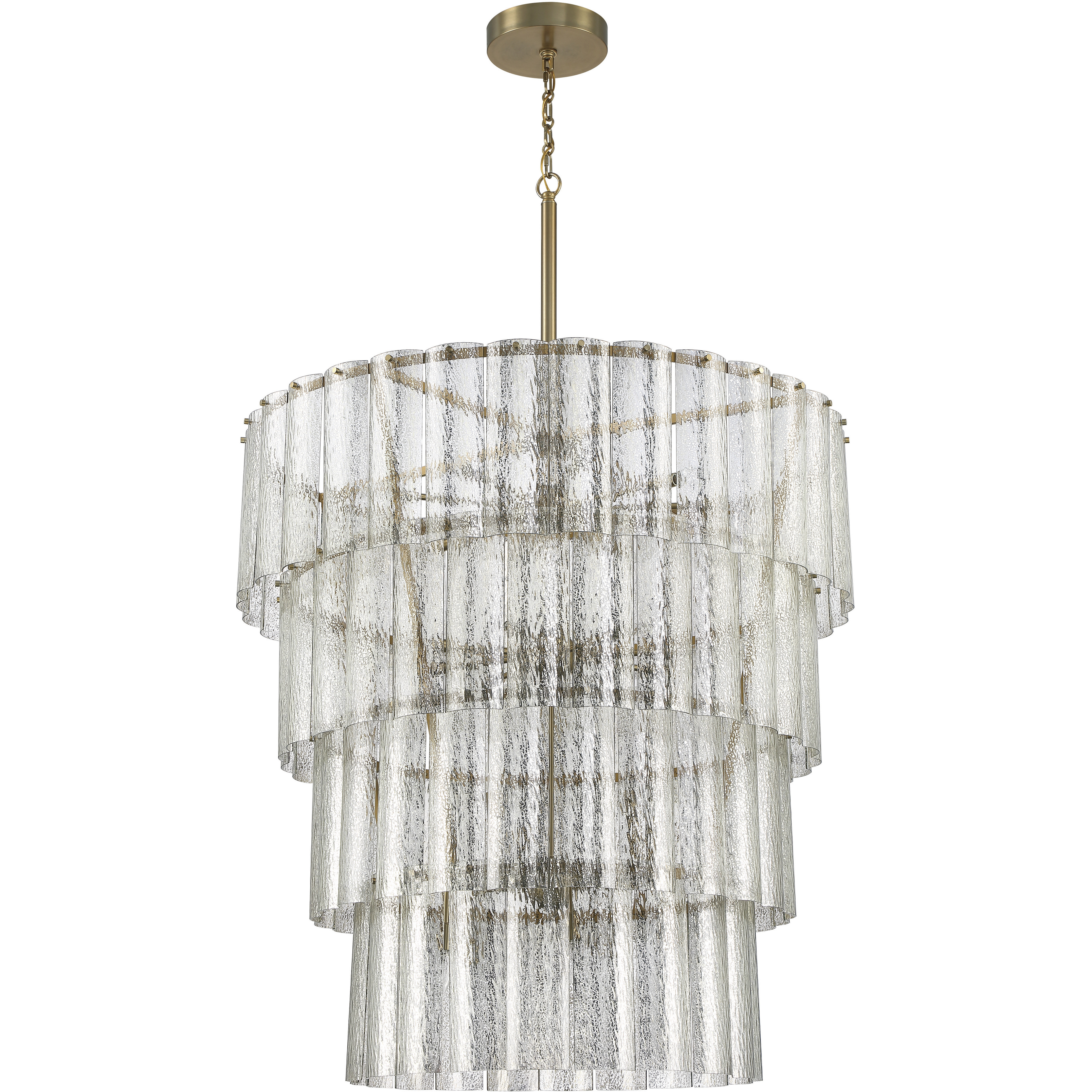 Craftmade 48628 SB Museo 28 Light 48 inch Satin Brass Chandelier