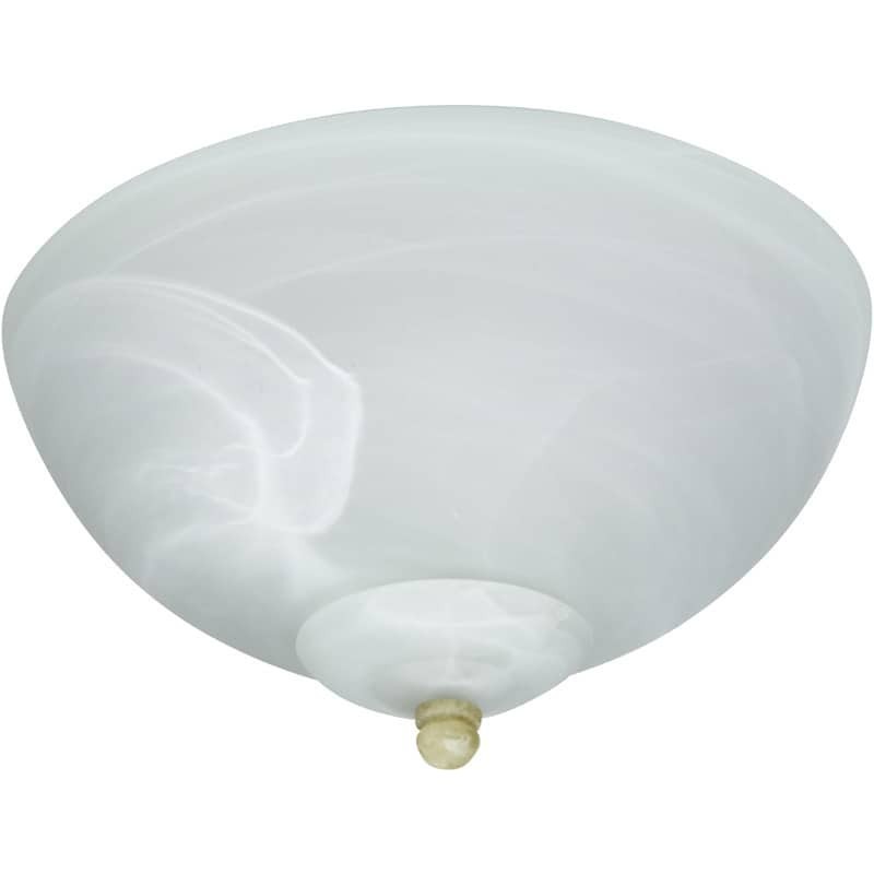 Signature LED Alabaster Outdoor Fan Bowl Light Kit, Bowl