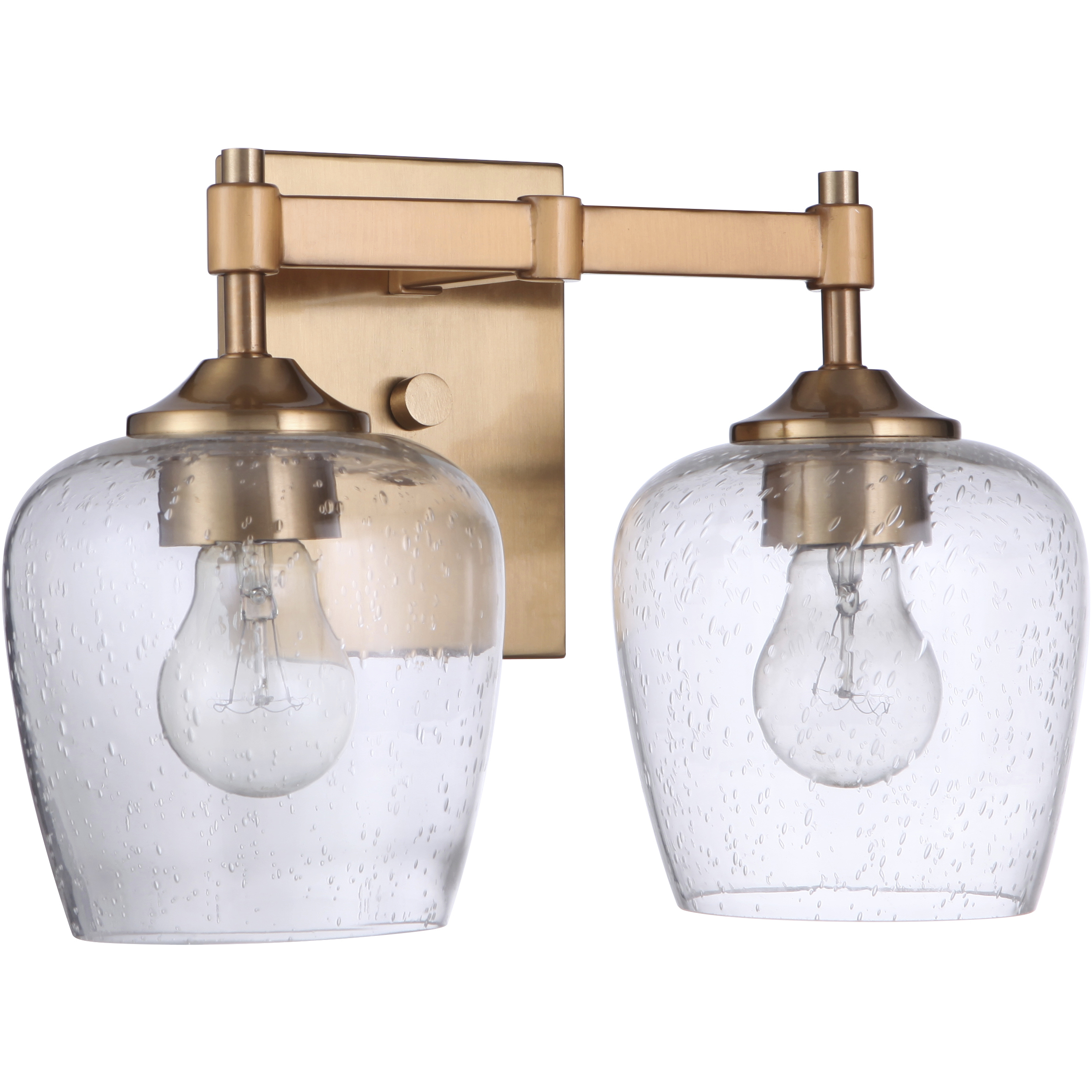 Craftmade 12413SB2 Stellen 2 Light 13 inch Satin Brass Vanity