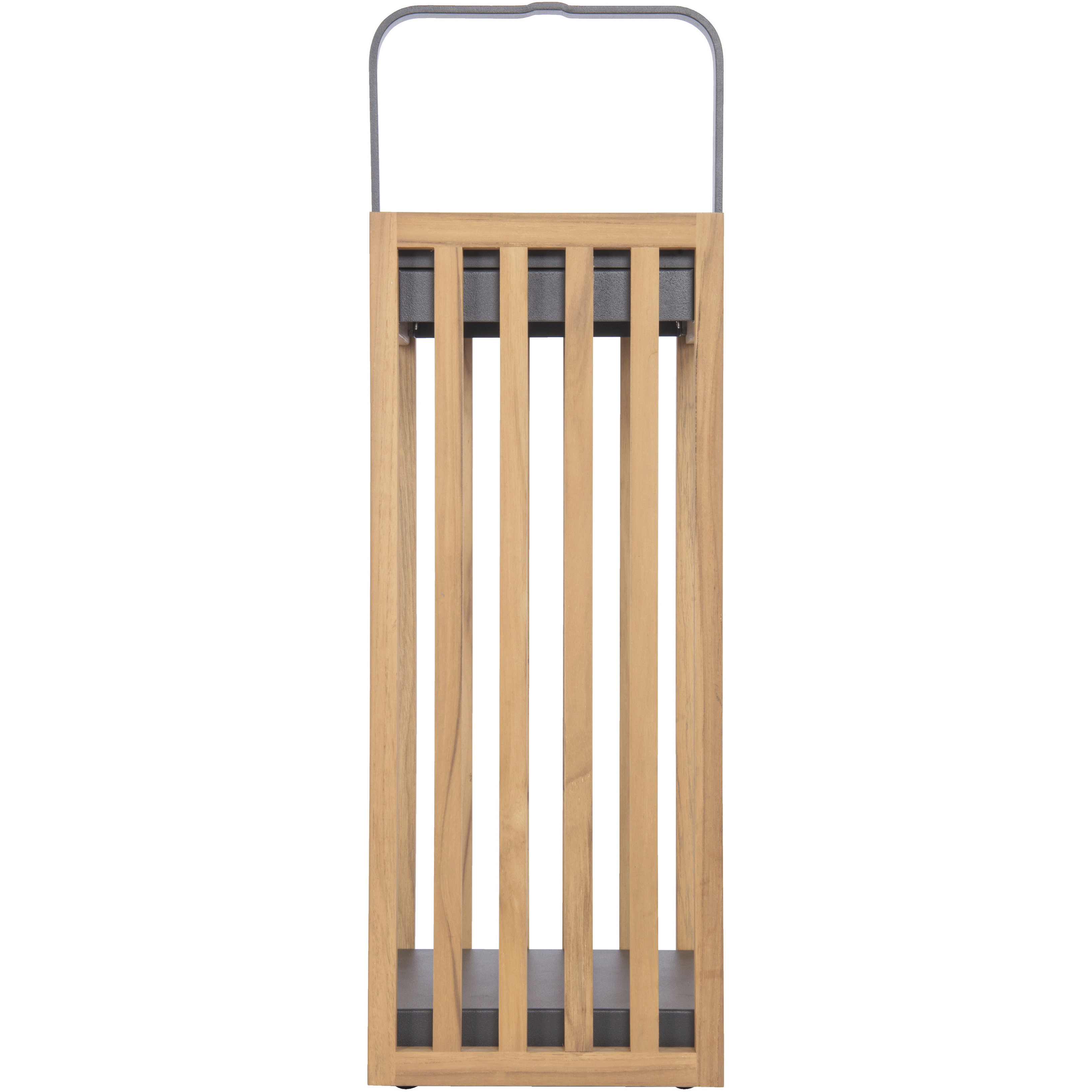Teak 20 inch 3.00 watt Teak/Textured Grey Outdoor Rechargeable Table Lamp, Solar