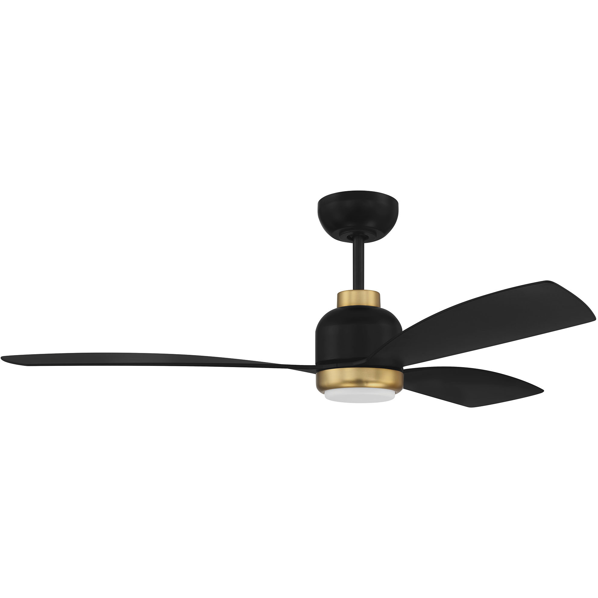 Craftmade DVN52FBSB3 Donovan 52 inch Flat Black/Satin Brass with