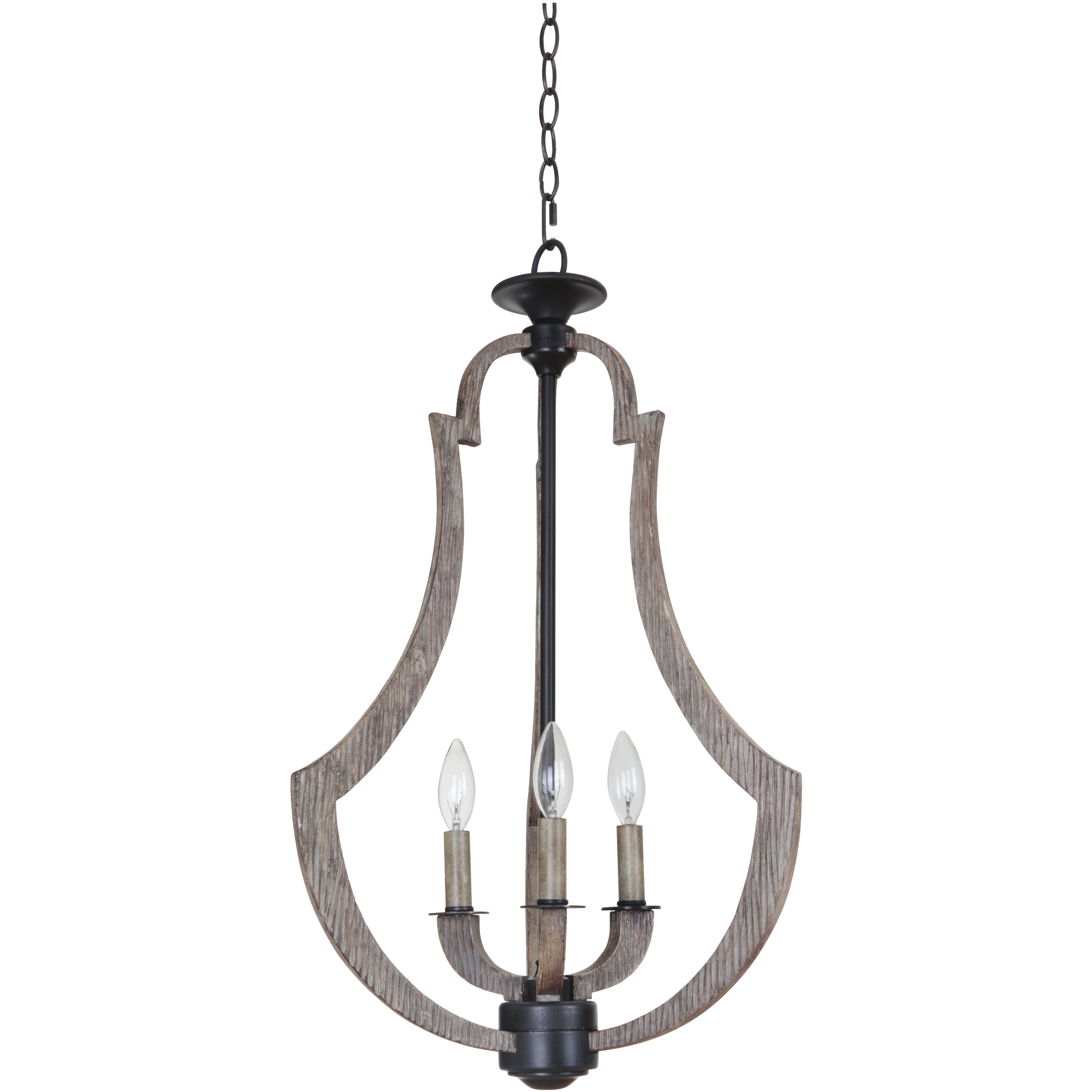 Winton 3 Light 16.5 inch Weathered Pine Foyer Light Ceiling Light