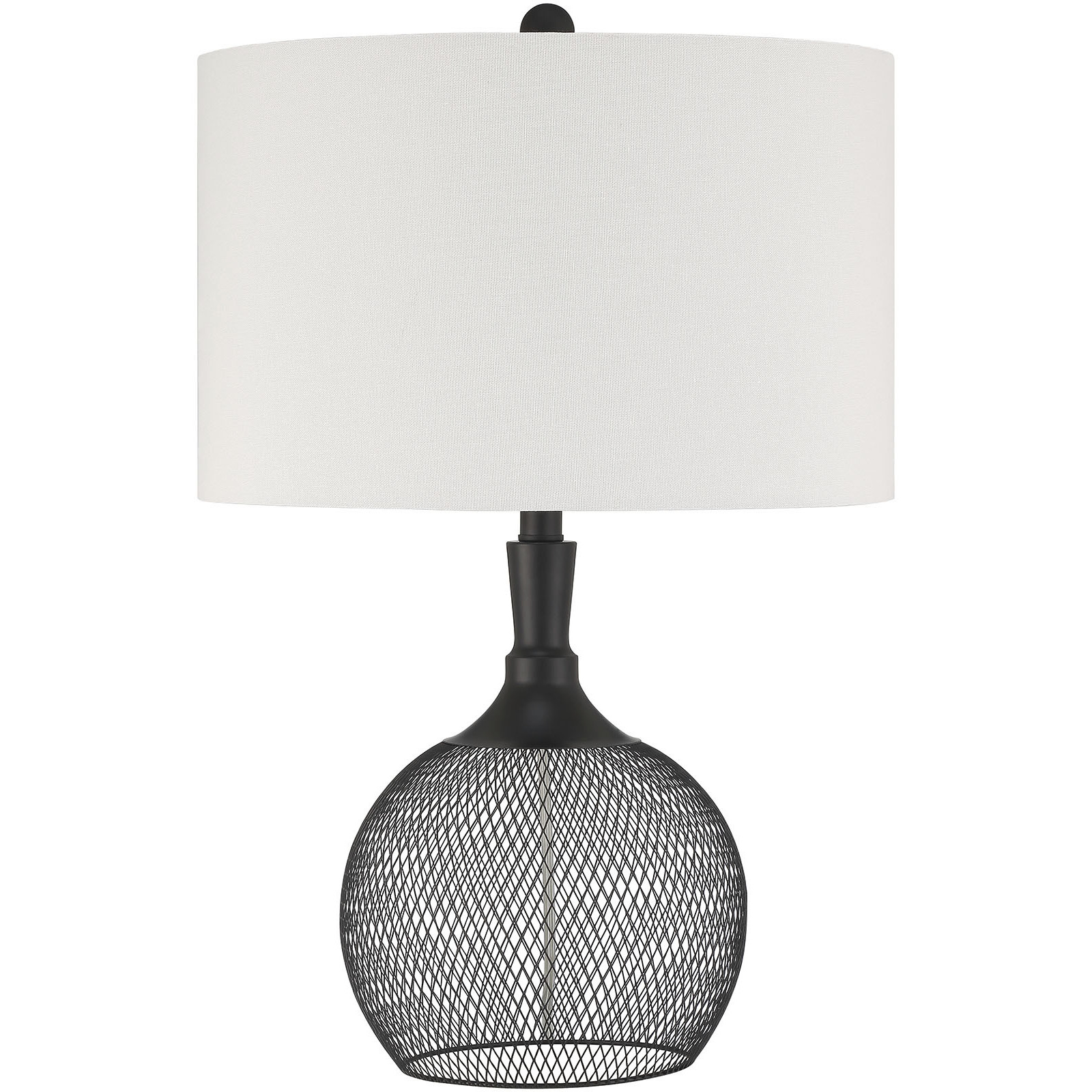 Matte black shop table lamp